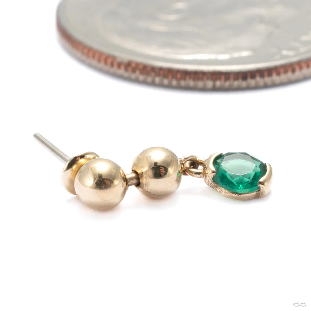 Mega Two Faced Press-fit End in Gold from Pupil Hall - Image 6