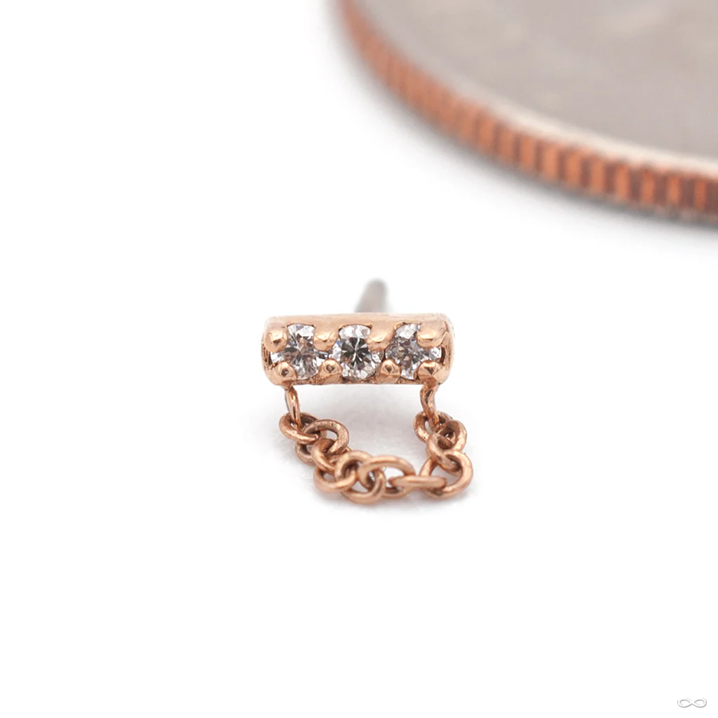 Mini Major with Chain Press-fit End in Gold from Pupil Hall