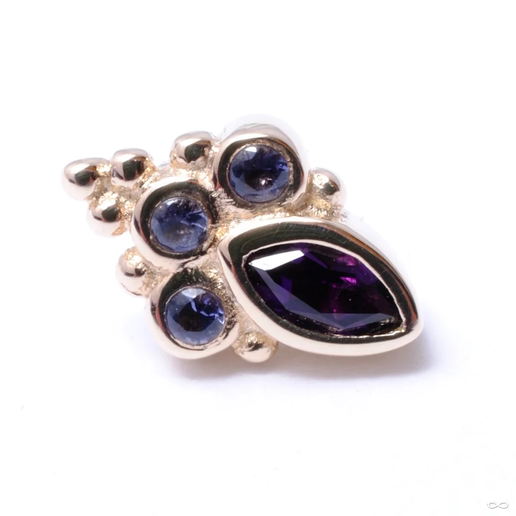 Mini Marquise Sarai Press-fit End in Gold from BVLA - Image 12