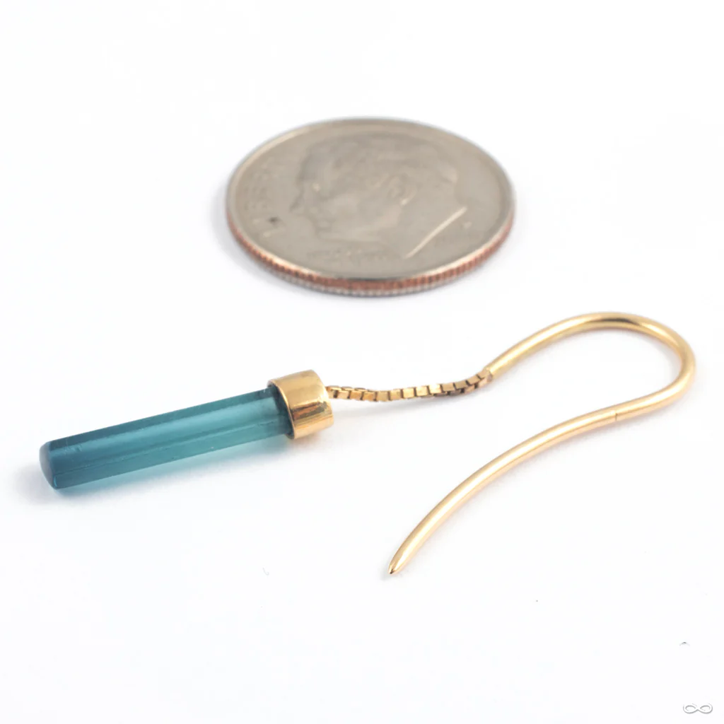 Mini Swan Threader in Gold from Quetzalli - Image 4