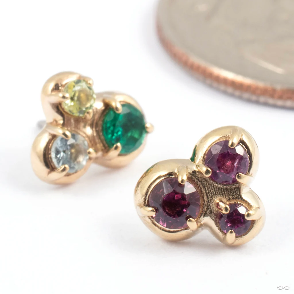 Morning Dew Press-fit End in Gold from Sacred Symbols
