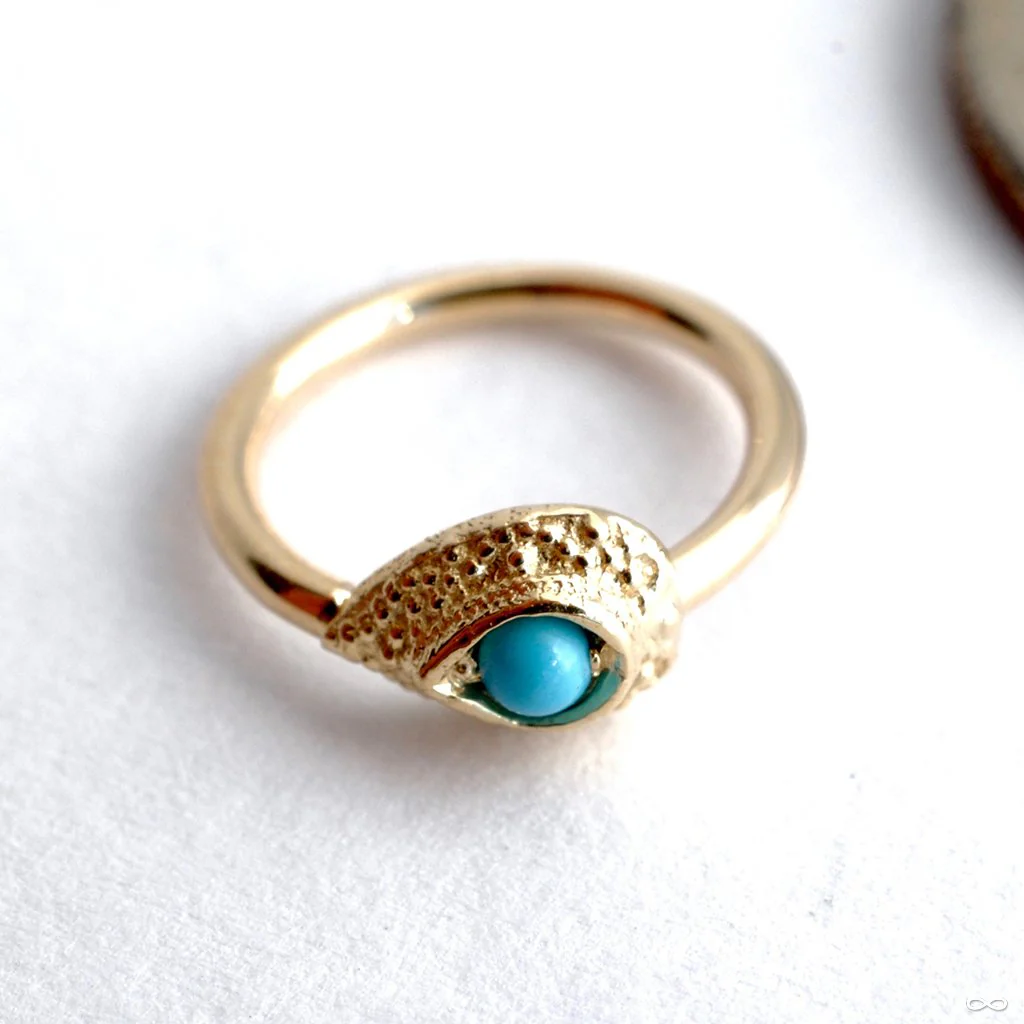 Nanda Pear Fixed Bead Ring in Gold from BVLA - Image 6
