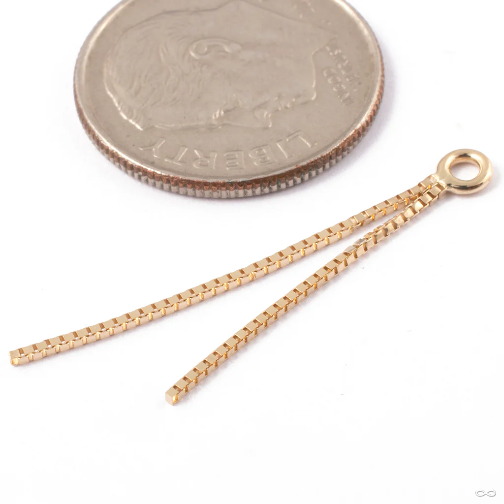 Nexus 2 Charm in Gold from Tether Jewelry