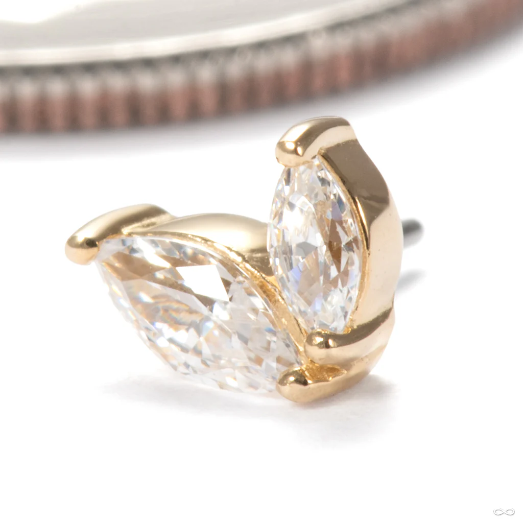 Ocie Press-fit End in Gold from Junipurr Jewelry