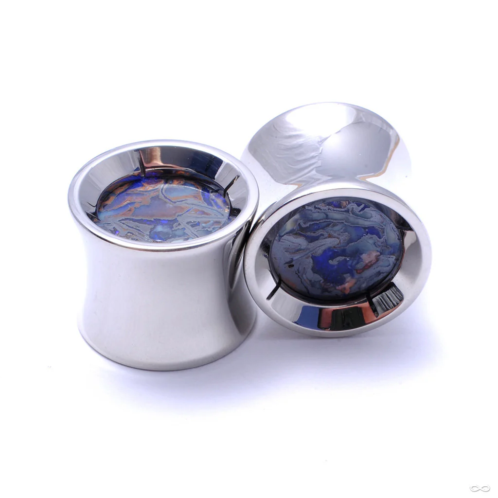 Opal Cabochon Plugs in ½” from Reign - Image 2