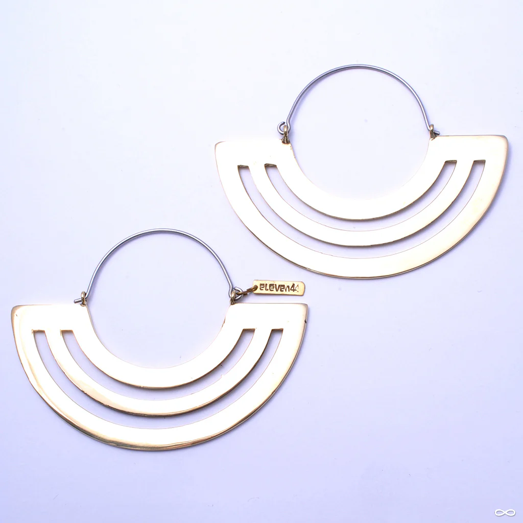 Parallel Lines Hoop Earrings from Eleven44 - Image 3