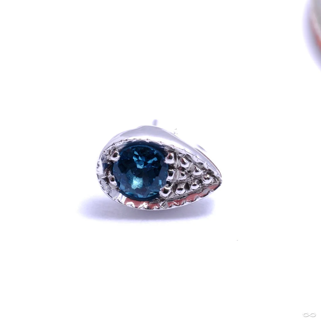 Pavé Teardrop Press-fit End in Gold from BVLA - Image 3