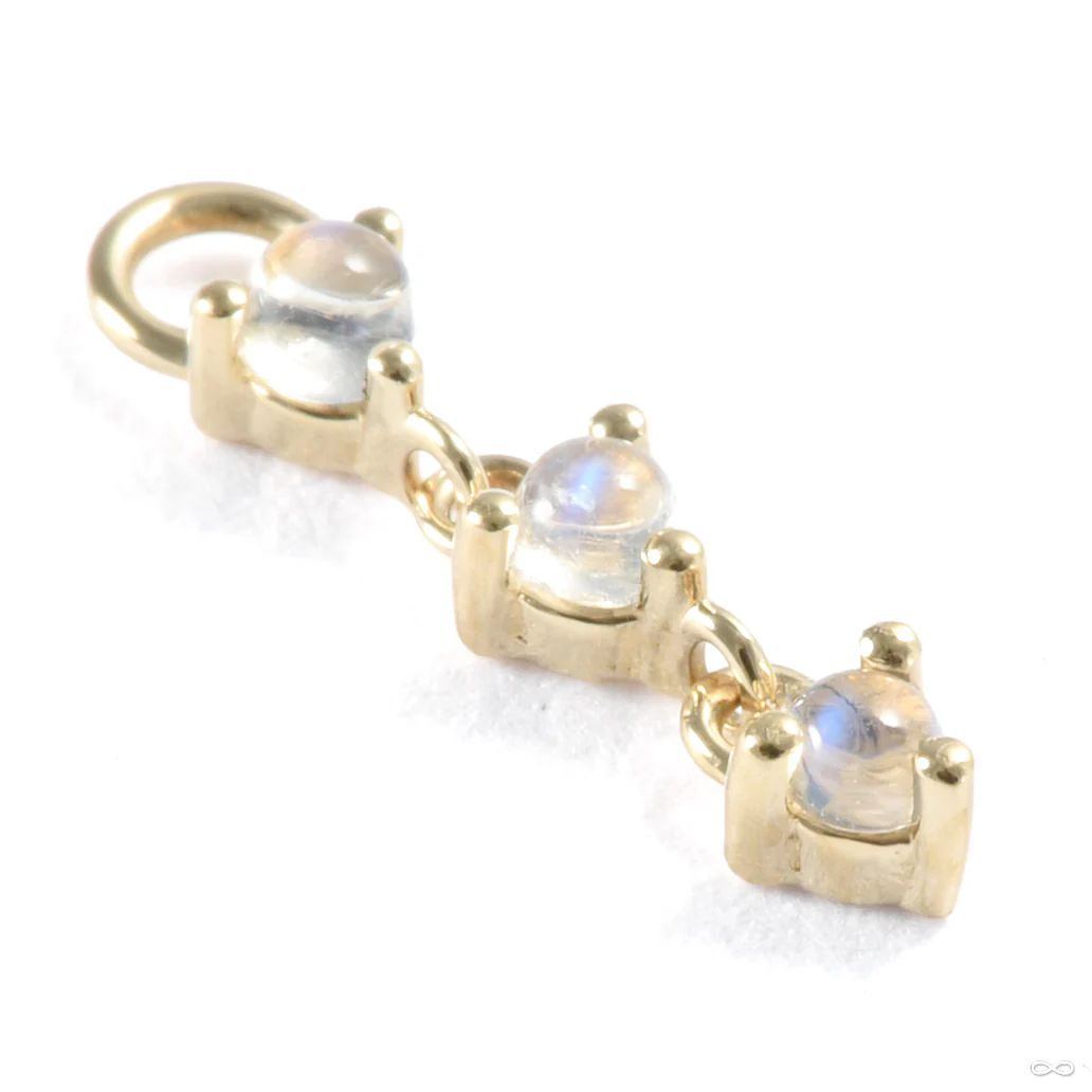 Penelope Prong Charm in Gold from Modern Mood - Image 3