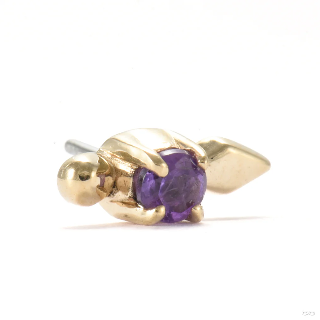 Pierced Press-fit End in Gold from Sacred Symbols - Image 2