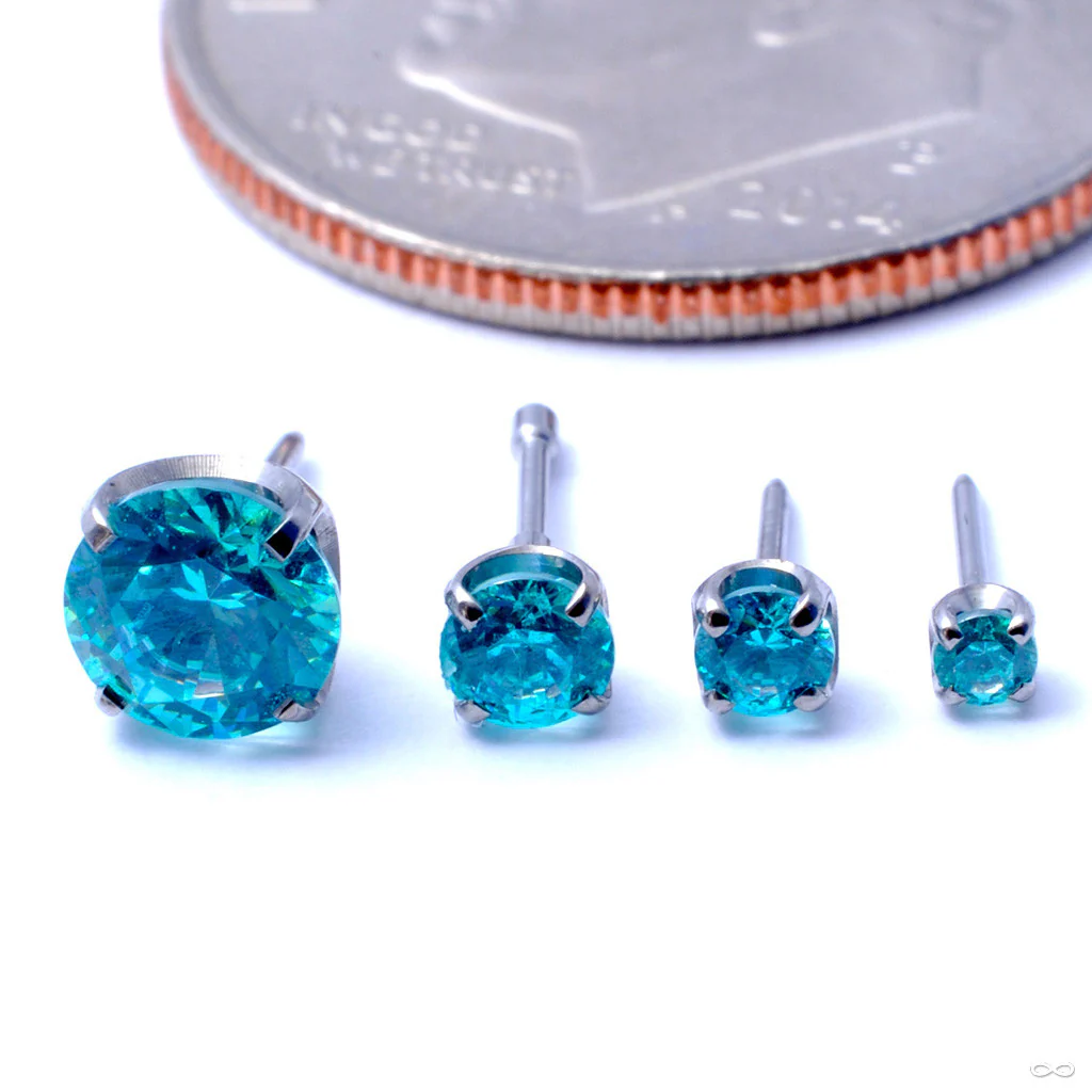 Prong-set Gemstone Press-fit End in Titanium from NeoMetal - Image 11