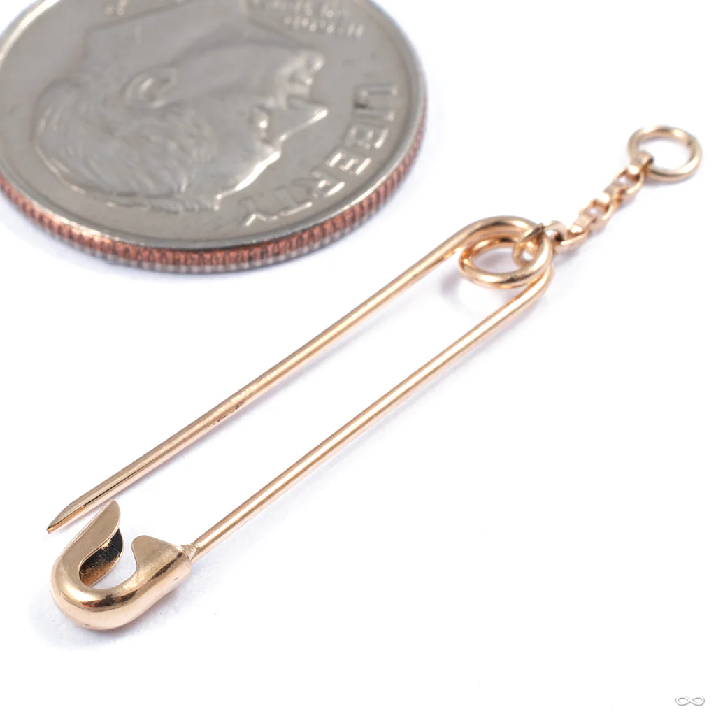 Punx Never Die Charm in Gold from Hialeah - Image 2