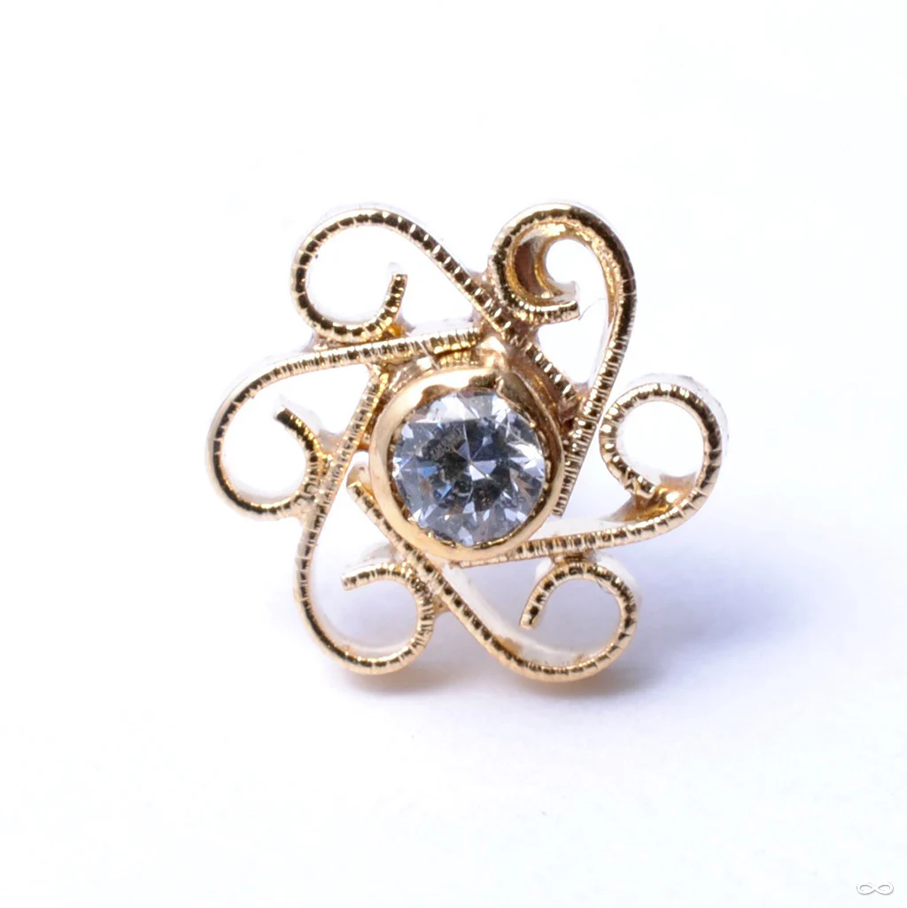 Shakti Press-fit End in Gold from Quetzalli
