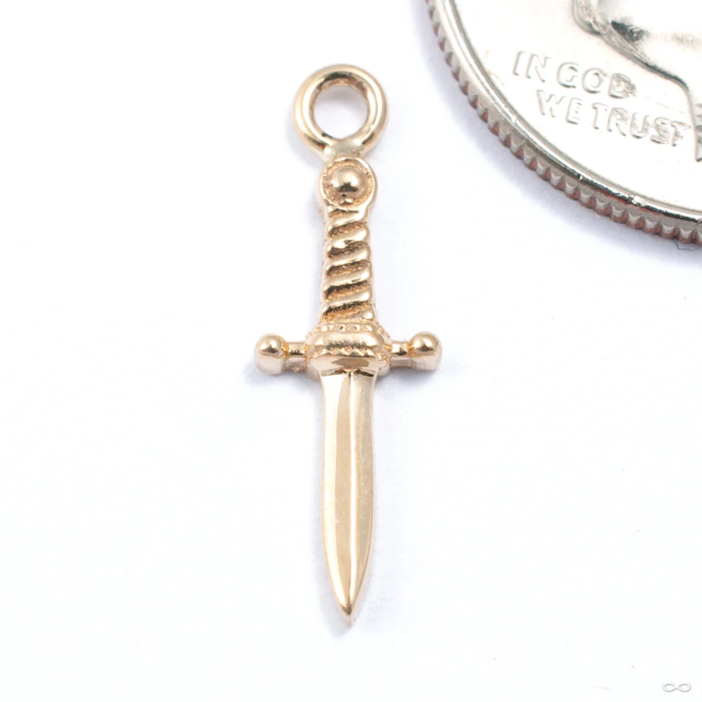 Slasher Dagger Charm in Gold from BVLA - Image 4