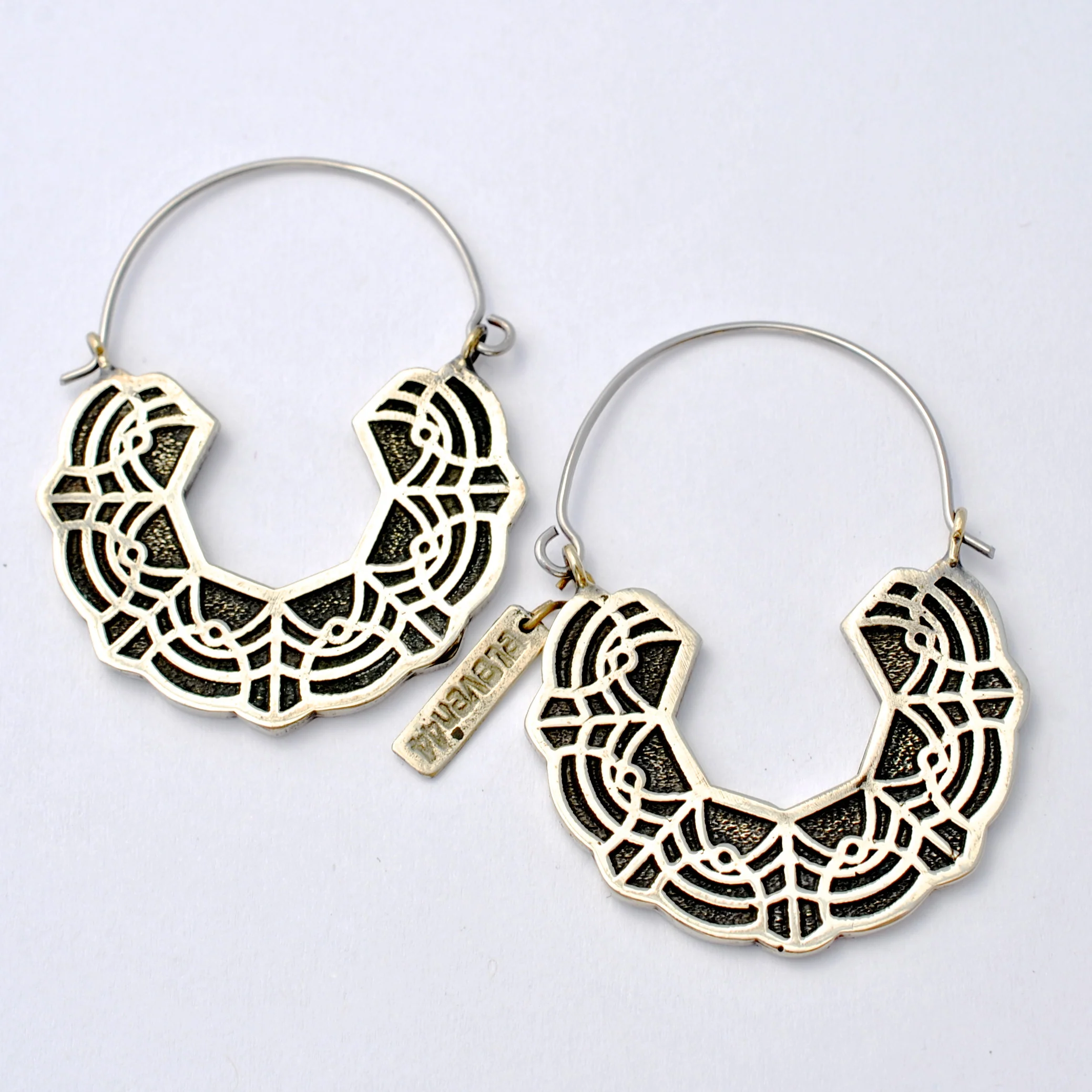 Small Lace Hoop Earrings from Eleven44 - Image 2
