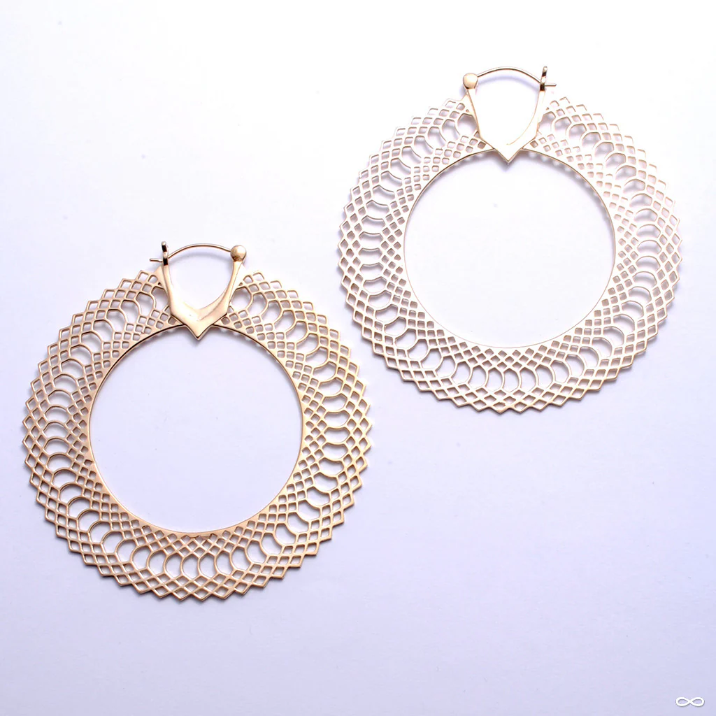 Snakeskin Hoop Earrings from Tawapa
