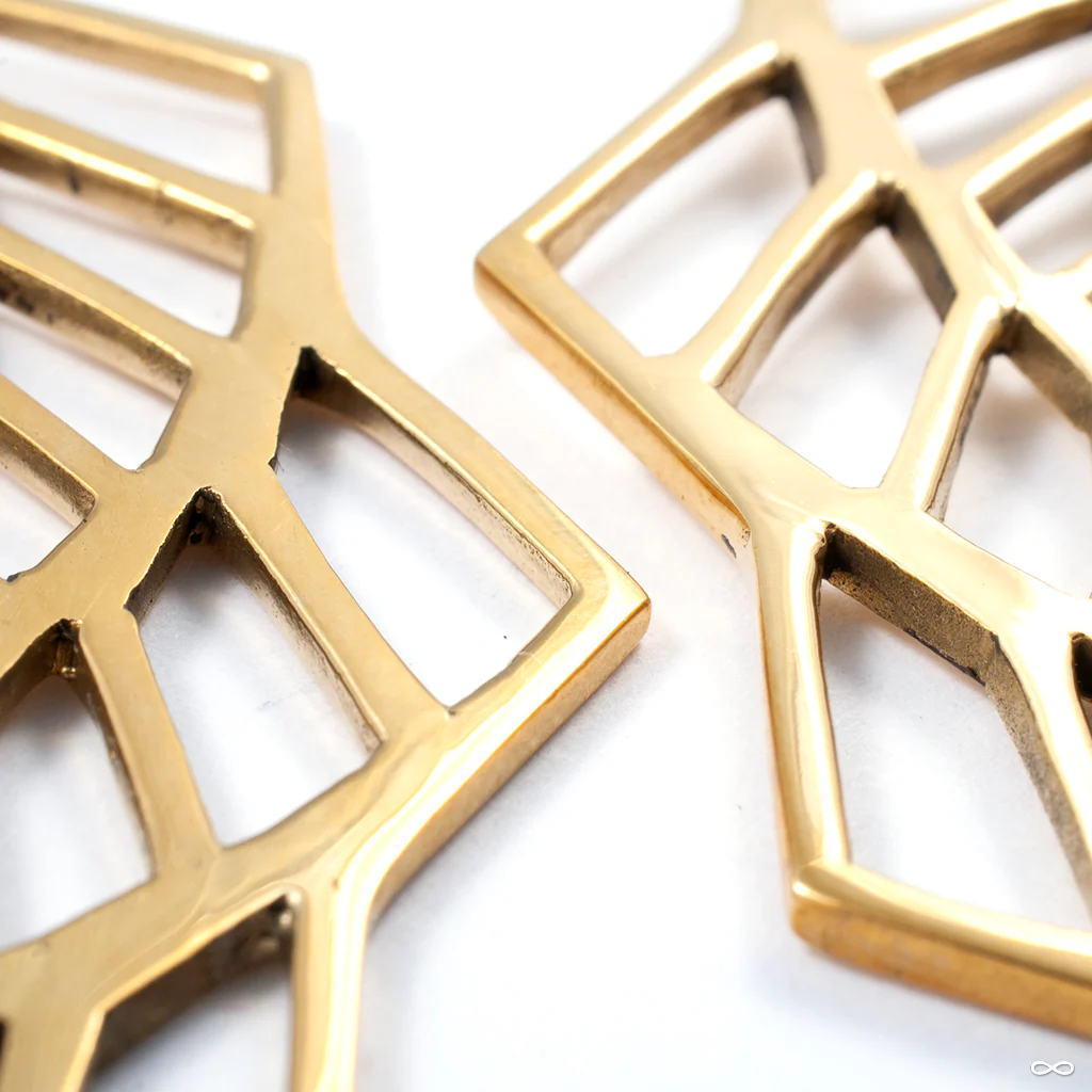 Spirograph Hoops in Brass from Diablo Organics - Image 2