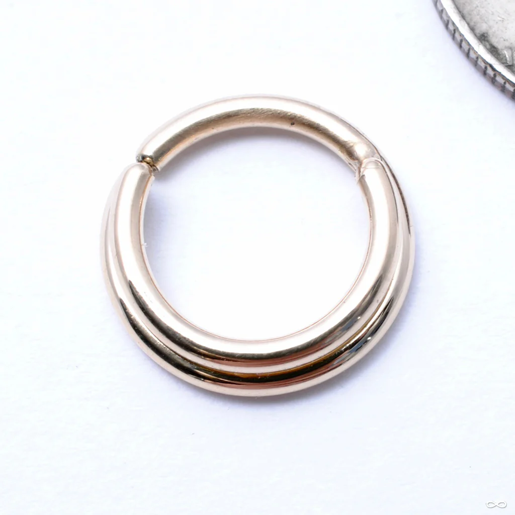 Stacked Seam Ring in Gold from Zadamer Jewelry - Image 2