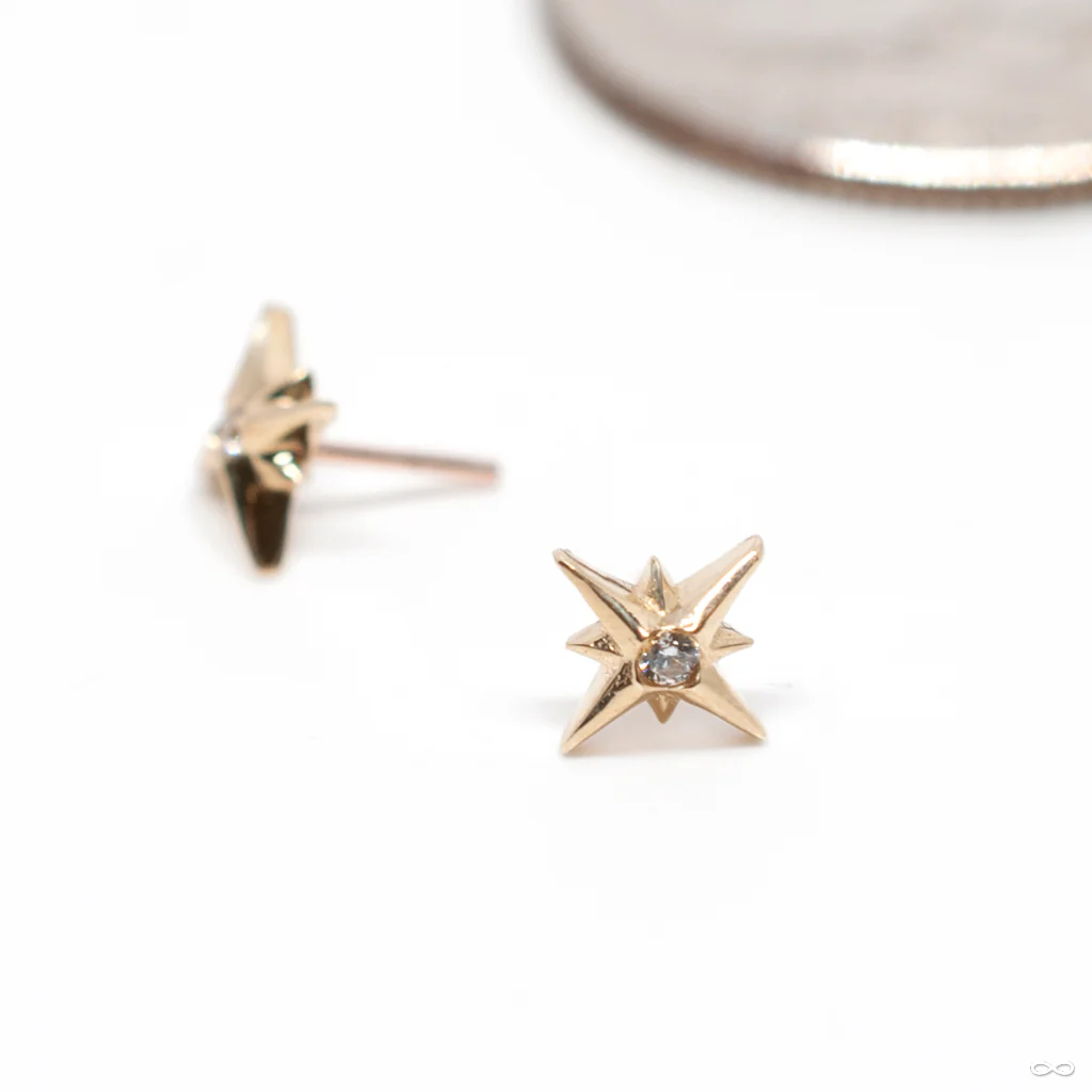 Stella Press-fit End in Gold from Junipurr Jewelry - Image 4