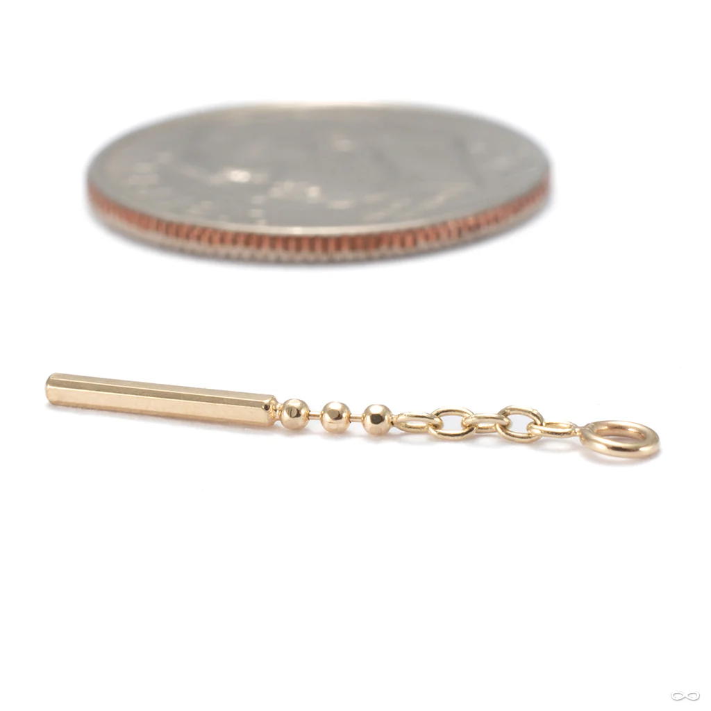 Stick Around Charm in Gold from Pupil Hall - Image 4