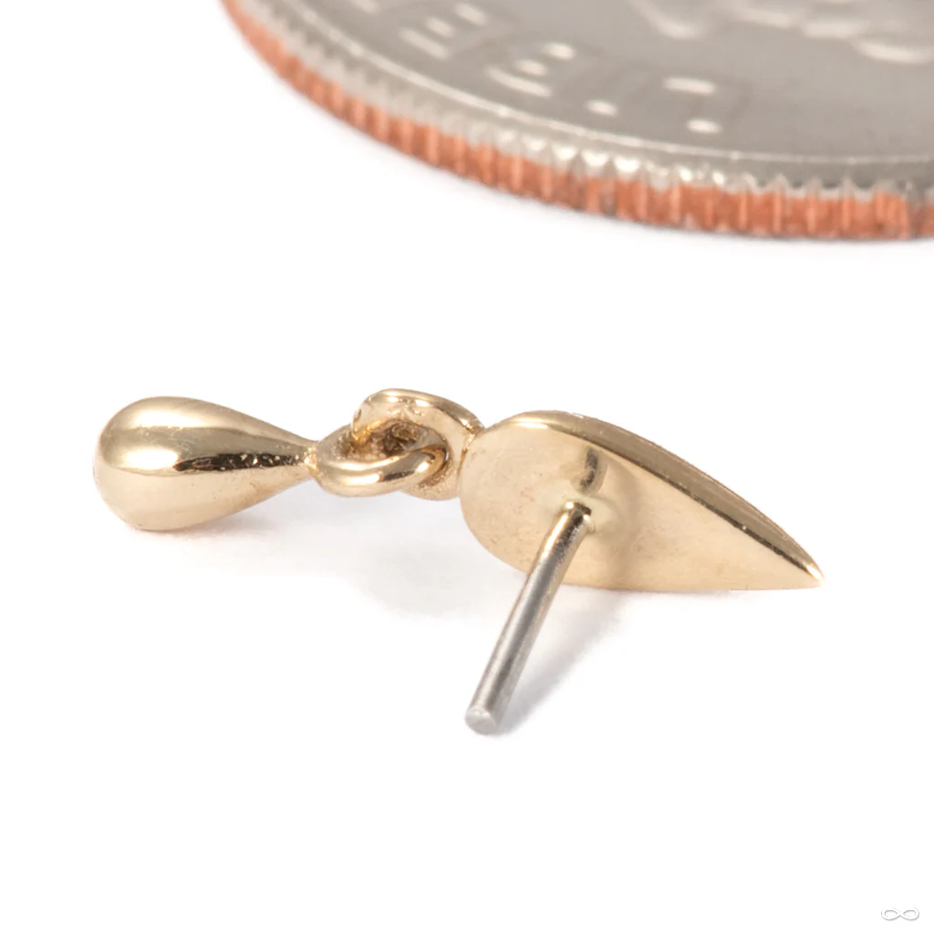Storm Charm Press-fit End in Gold from Tawapa - Image 3