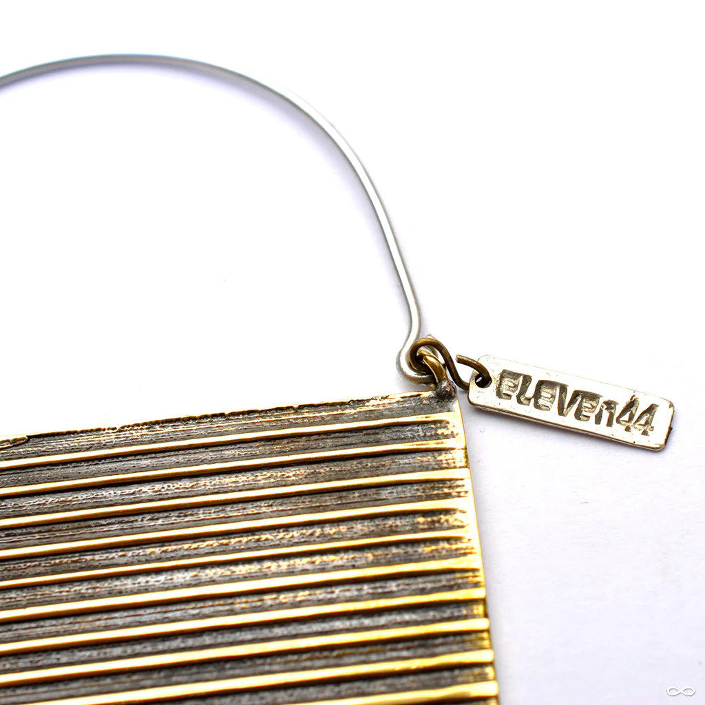 Stripe Hoop Earrings from Eleven44 - Image 2