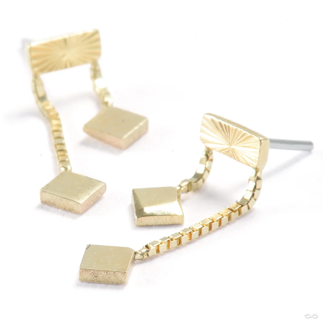 Sunray Tempo Press-fit End in Gold from Quetzalli