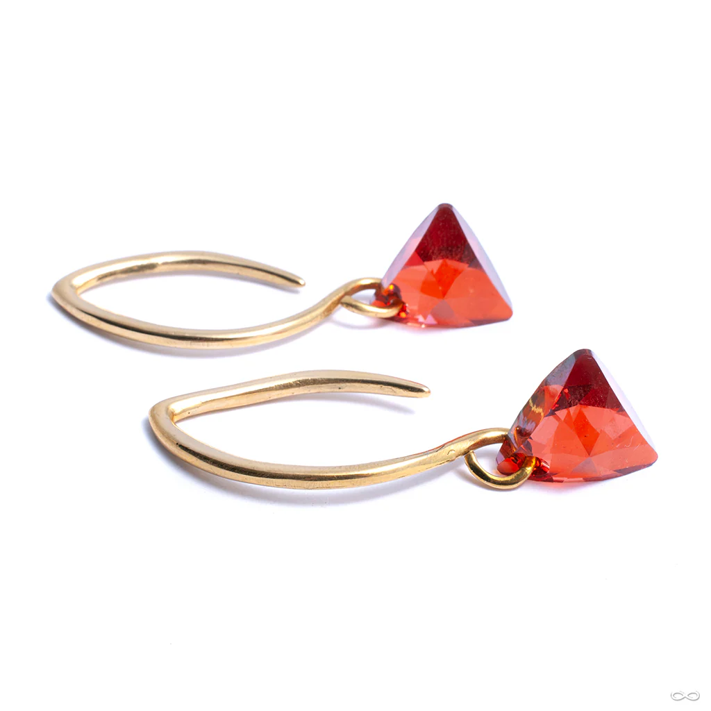 Swarovski Triangle Hooks from Diablo Organics