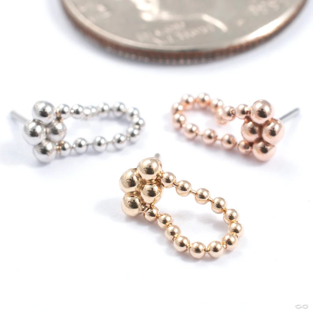 Sweet Press-fit End in Gold from Quetzalli