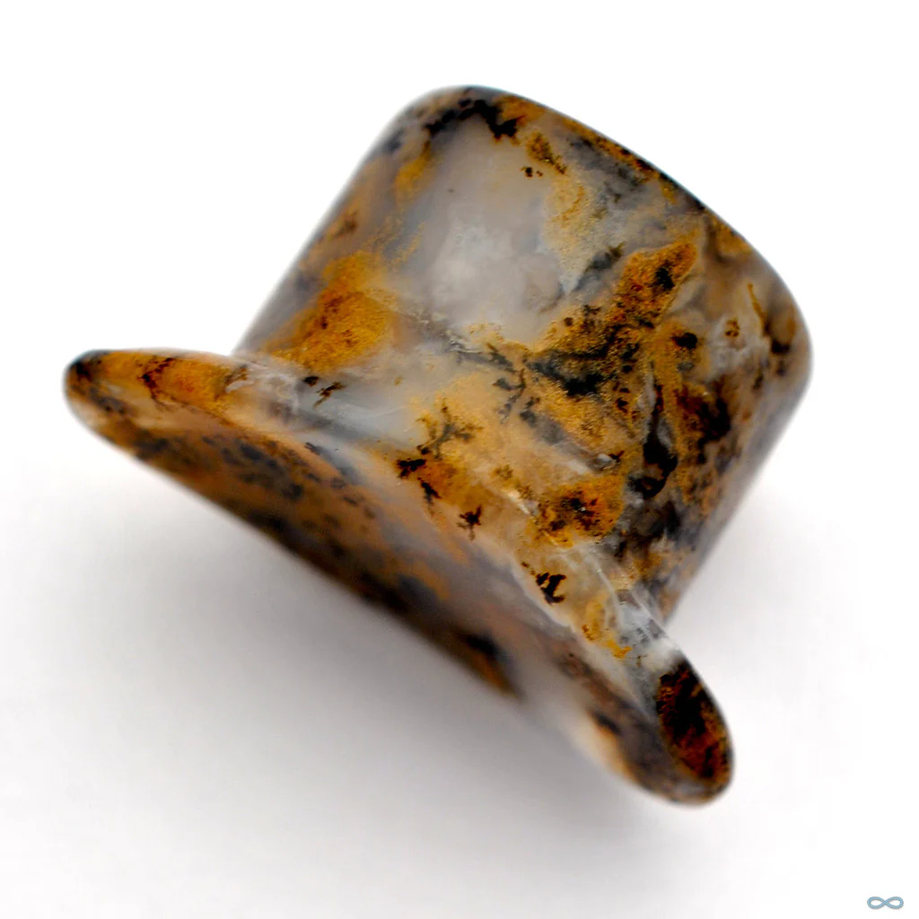 Texas Moss Agate Labret in 5/8” from Aesthetics - Image 3