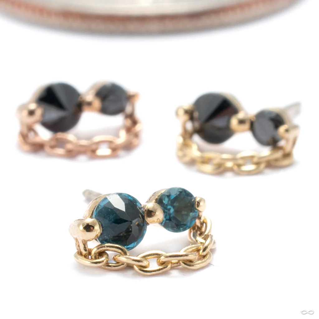 The Upside Down Major with Chain Press-fit End in Gold from Pupil Hall