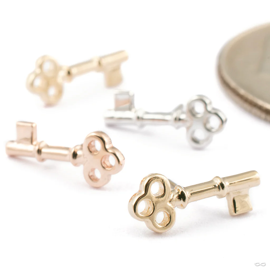 Tiny Key Press-fit End in Gold from BVLA
