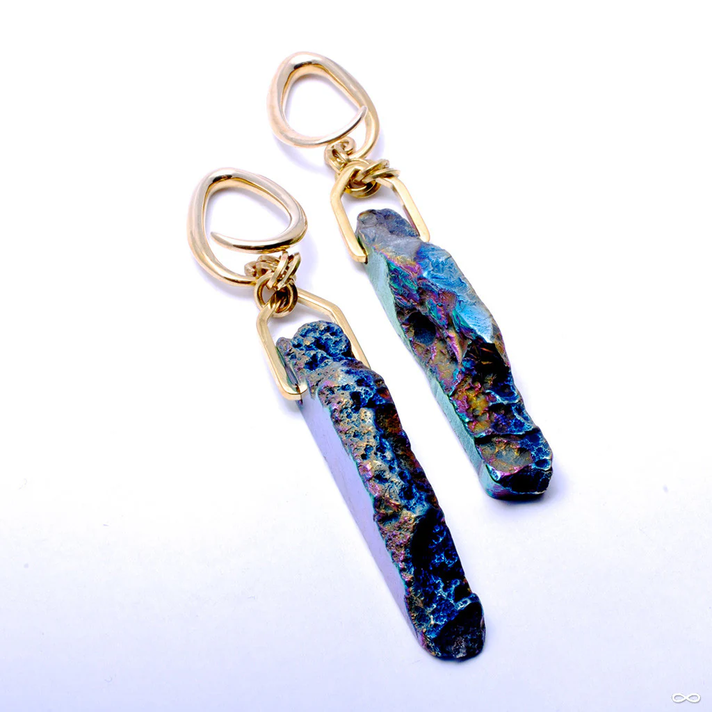 Blue Titanium Dipped Chalcedony from Diablo Organics - Image 3