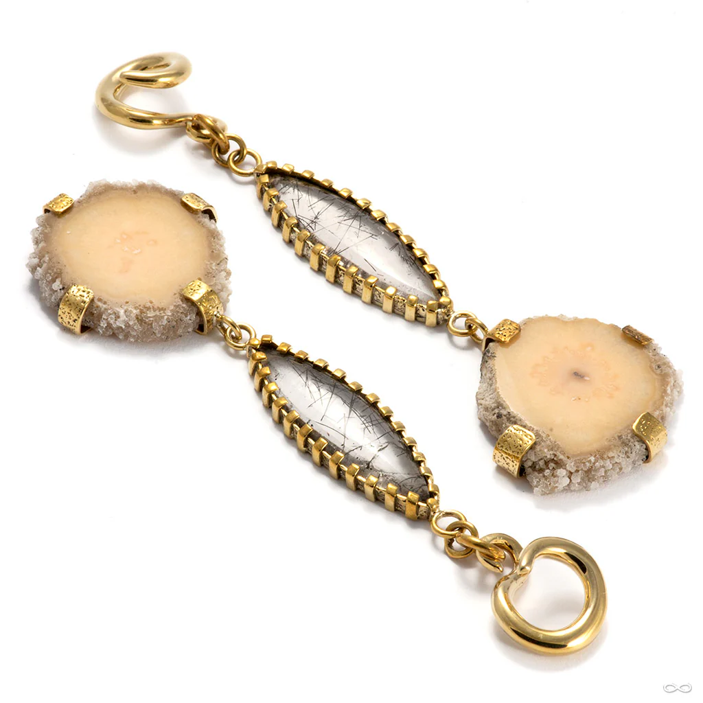 Tourmalated Quartz and Stalactite Dangles from Diablo Organics