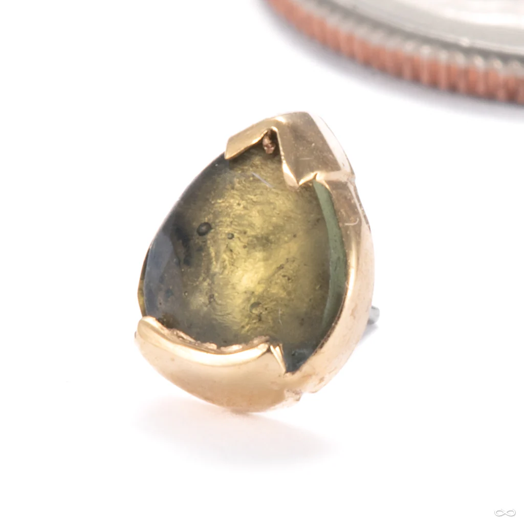 Tulsi Press-fit End in Gold from Quetzalli