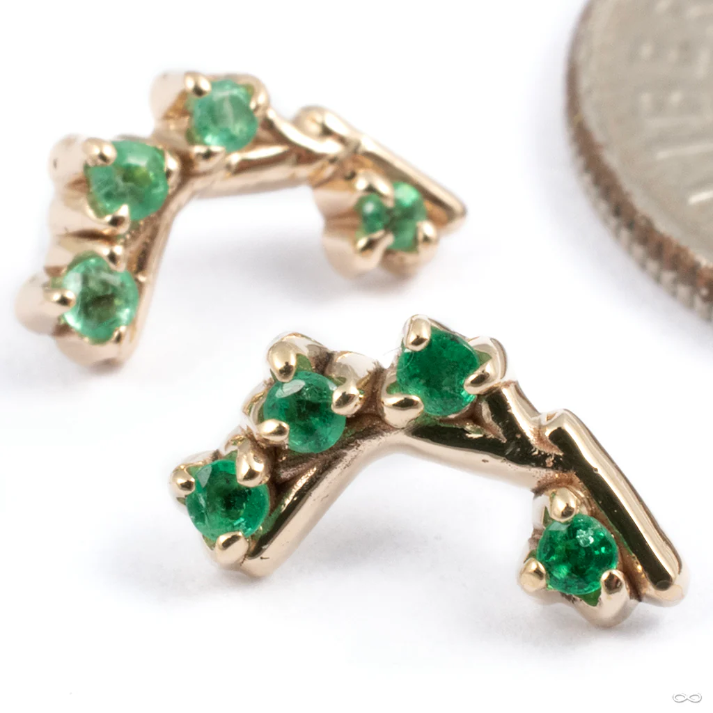 Twiggy Press-fit End in Gold from Sacred Symbols