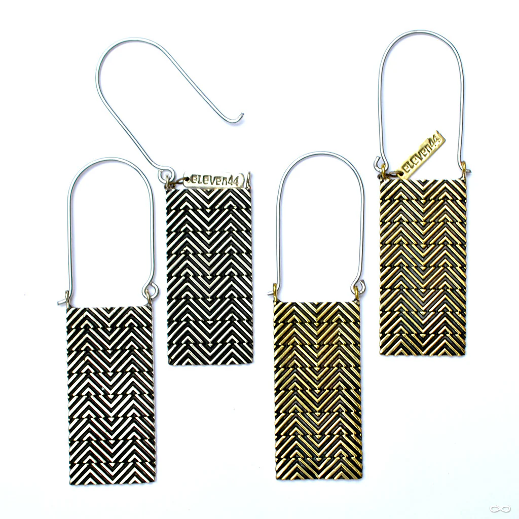 Zig Zag Hoop Earrings from Eleven44