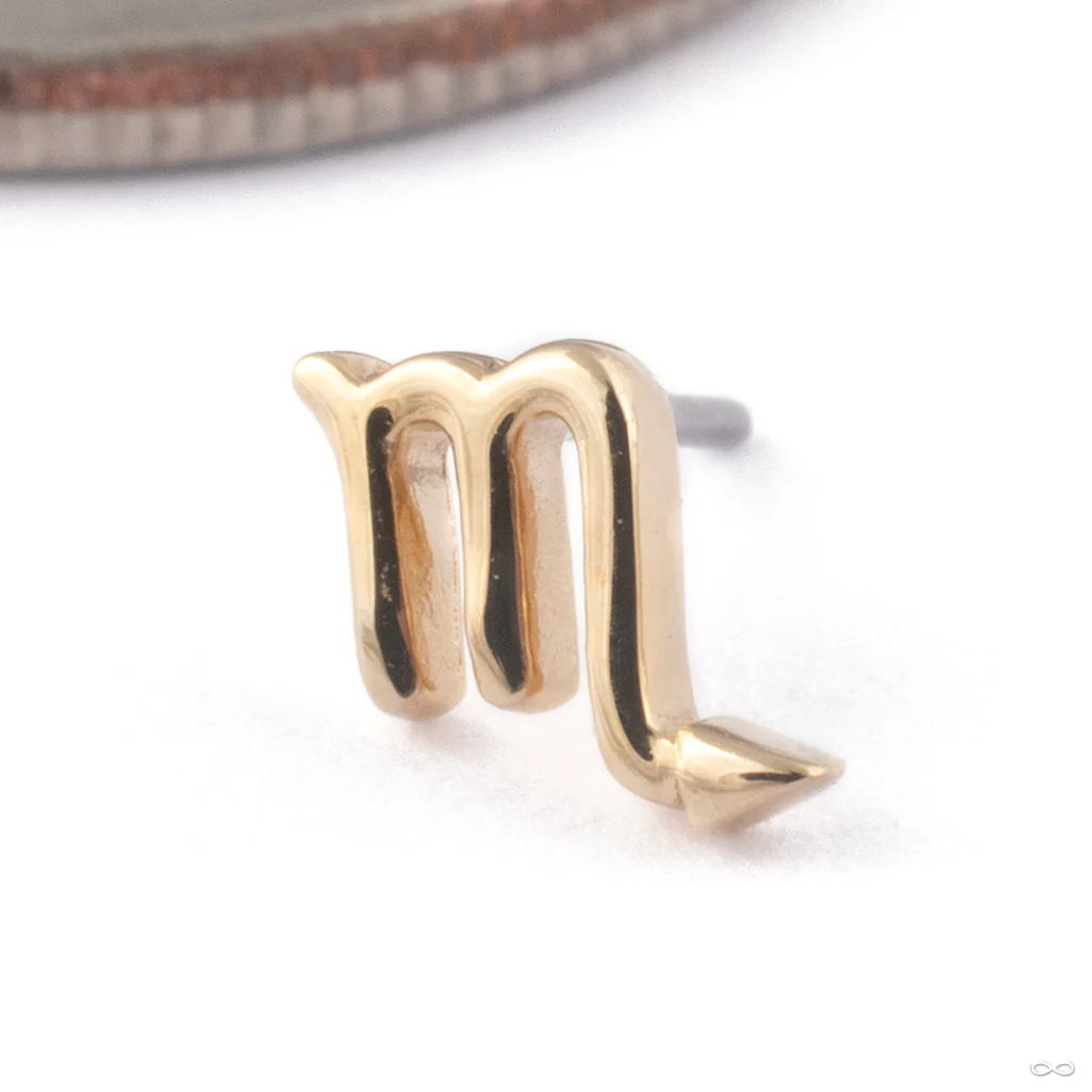 Zodiac Press-fit End in Gold from Junipurr Jewelry - Image 11